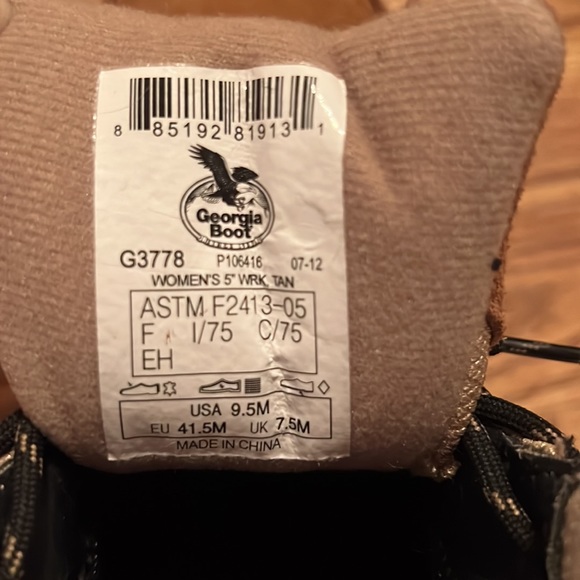 Georgia Boot steel toe womens work boots - Picture 8 of 8